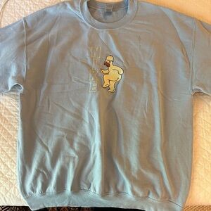 Embroidered Homer Nike Logo Crew Neck